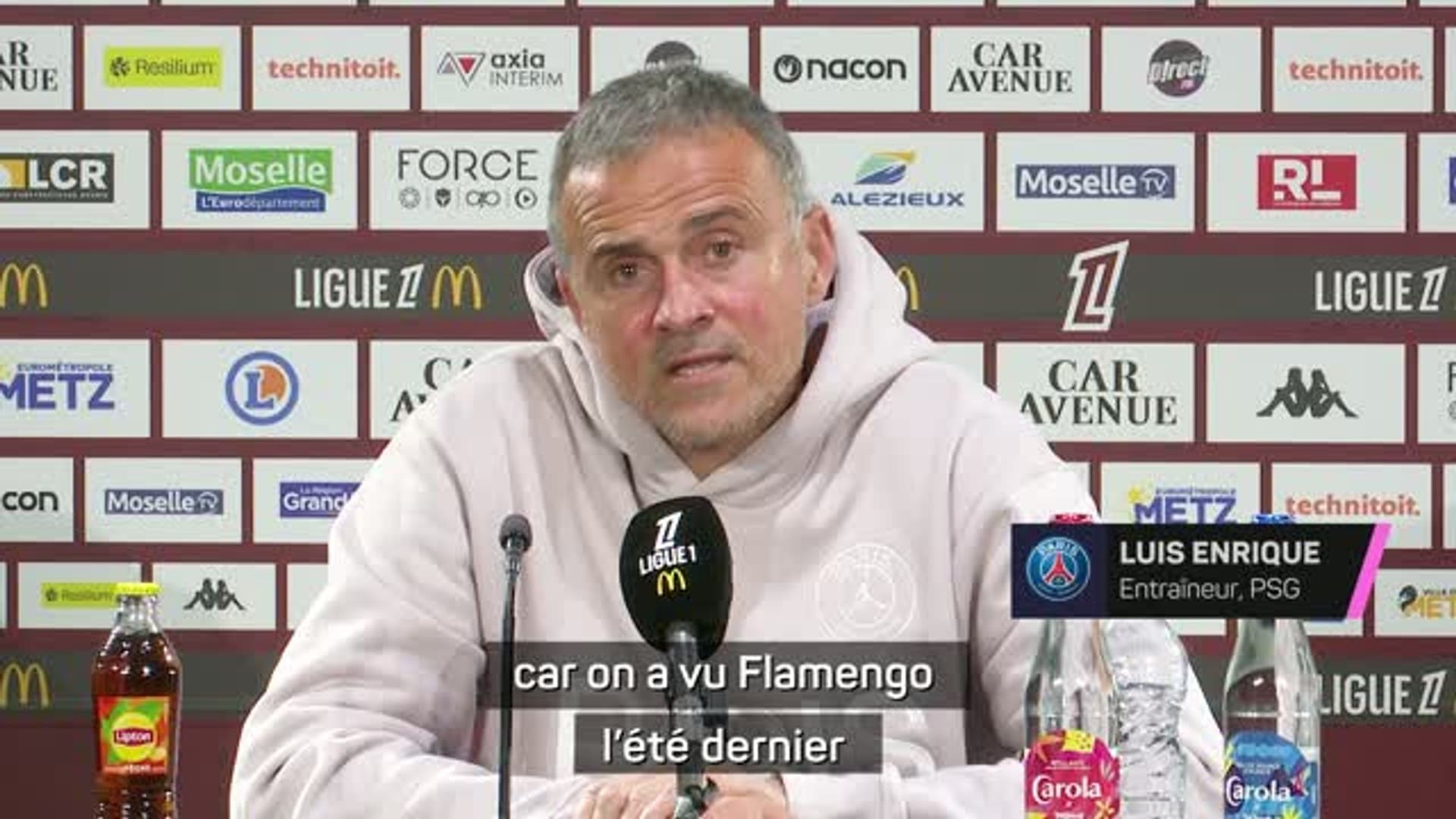 Ligue 1: Luis Enrique Praises Flamengo Enthusiastically